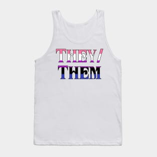 Genderfluid - They/Them Pronoun Shirt Tank Top